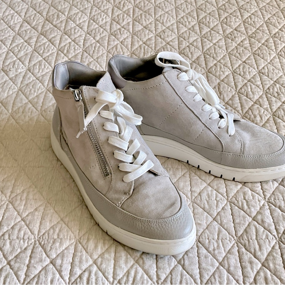Naturalizer Light Grey Suede High Tops